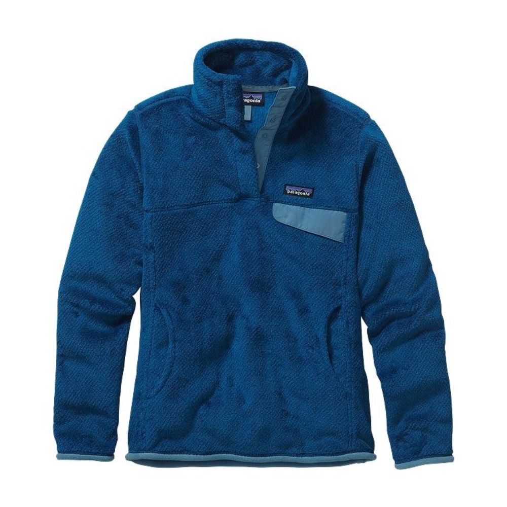 Blue Patagonia women’s snap-T fleece pullover